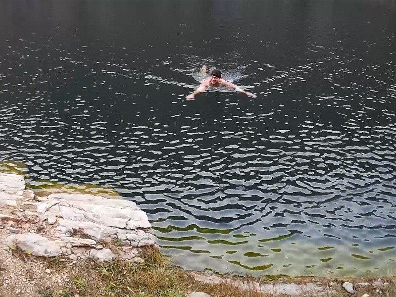 Po návratu z protějšího břehu - úsměv není hraný foto: Karolina