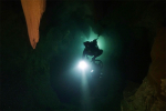 3D mapování jeskyně Bue Marino na Sardinii probíhá pomocí systému kamer nainstalovaných na skútru jeskynního potápěčefoto (c) Mejla Dvořáček