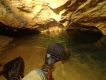 Petr je připraven ke vstupu do podvodní pasáže Chýnovské jeskyně foto (c) DrKozel